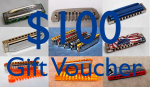 BLueMoon Harmonicas $100 Gift Voucher